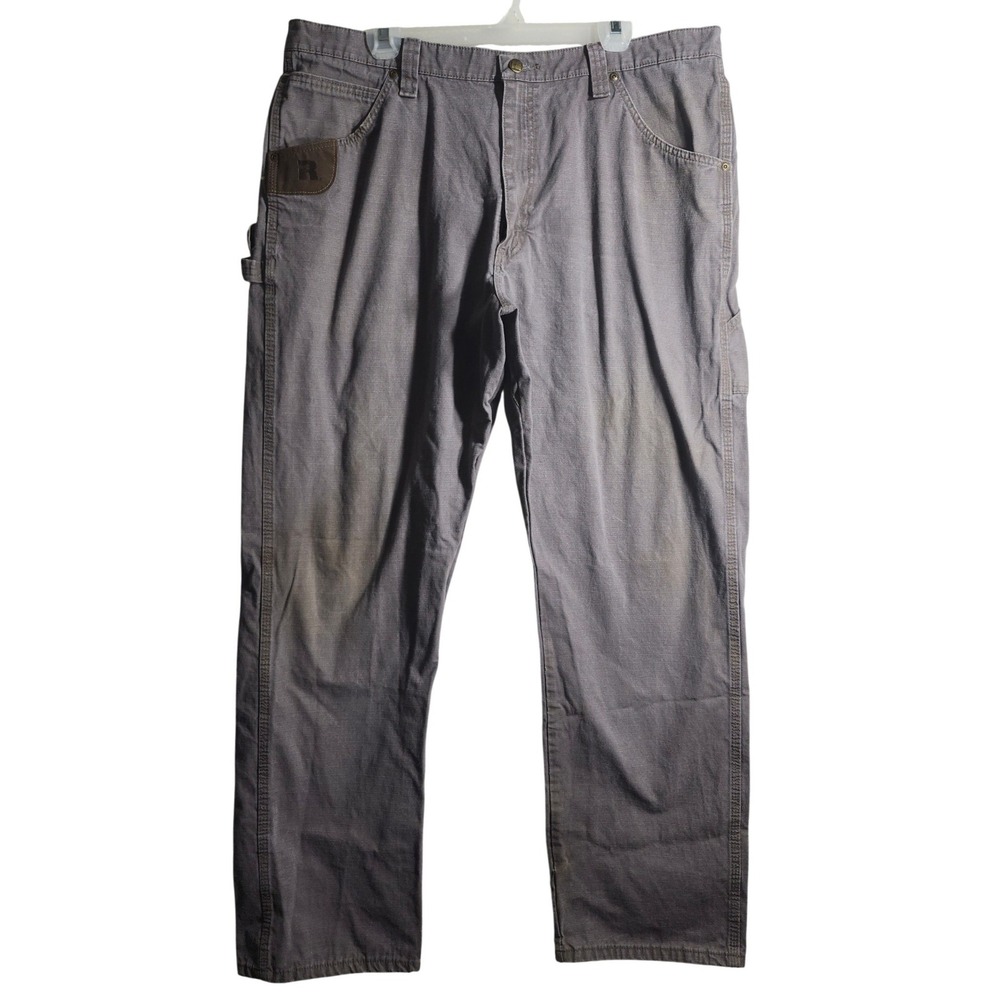 Wrangler RIGGS Workwear Carpenter Pants Mens 40x33 Gray Cotton Utility Work Pant